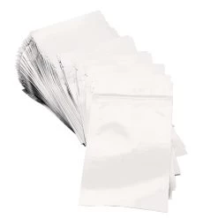 3.5" X 6.75" Mylar Pouch With ZipSeal 4.3mil (100 Pack)