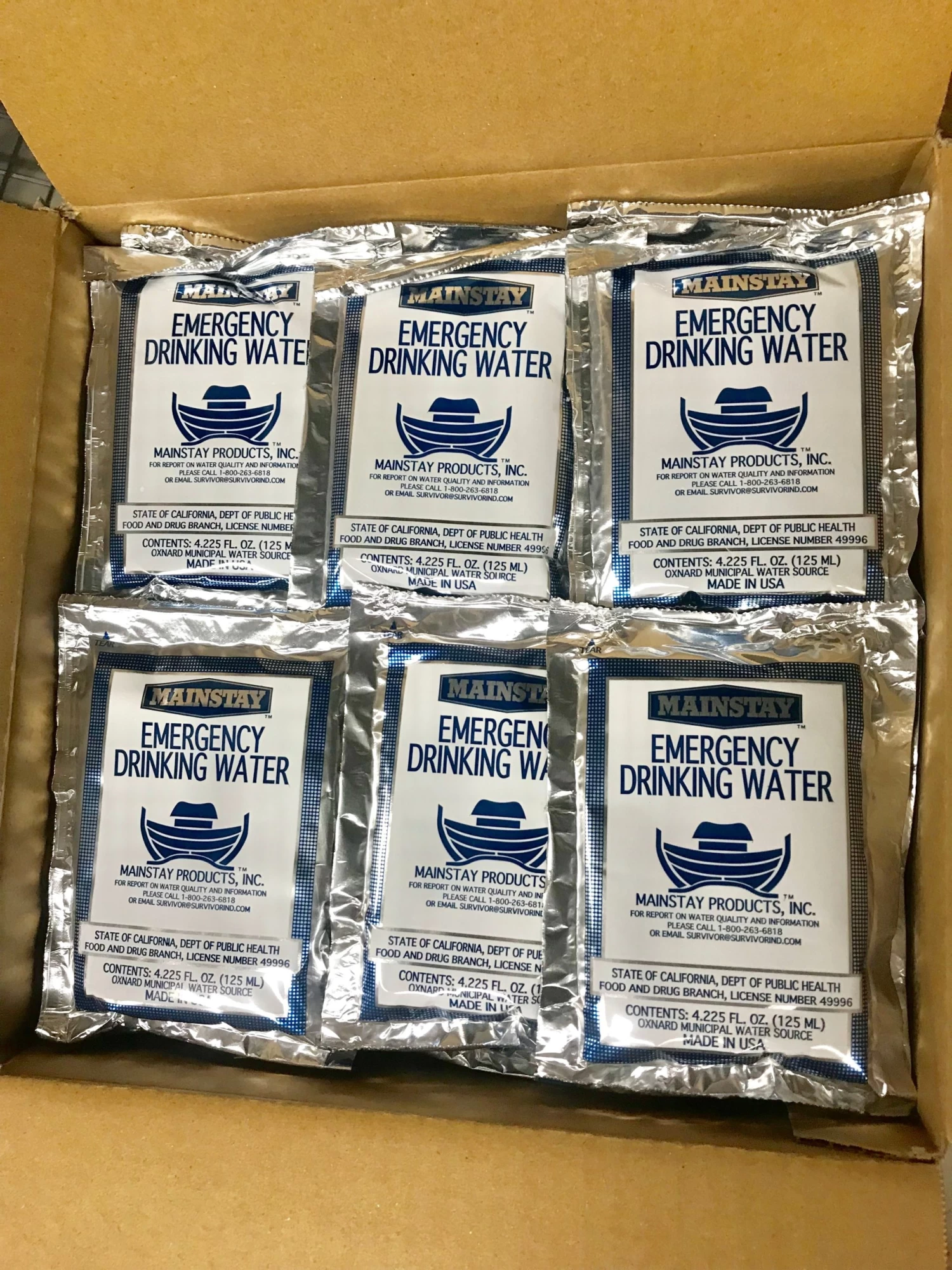 Mainstay Emergency Drinking Water - 125 ML Packet (Case Of 60) 4 Mainstay Emergency Drinking Water - 125 ML Packet (Case Of 60) - Image 4