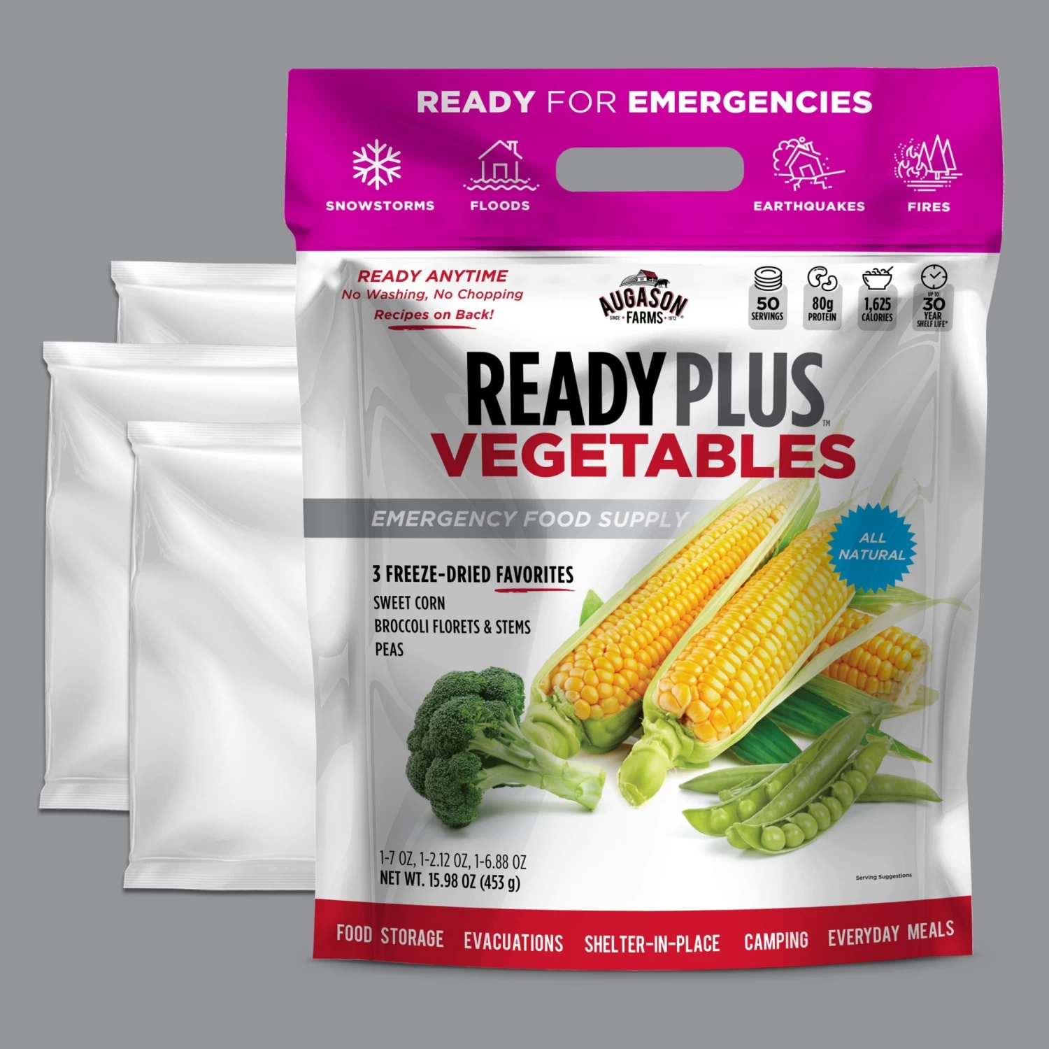Augason Farms Vegetable Variety Pouch (Single) 3 Augason Farms Vegetable Variety Pouch (Single) - Image 3