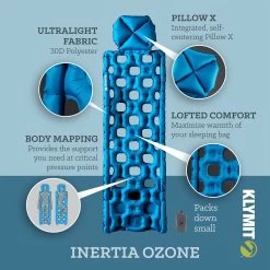 Klymit Inertia Ozone Sleeping Pad -Outdoor Camping Sales Klymit Amazon Ozone CarouselImages v1 02 a7971ae9 f4d3 4db5 8c9f 7e83872b114c