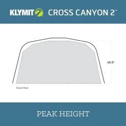 Klymit Cross Canyon Tent -Outdoor Camping Sales Klymit CrossCanyon2 09C2RD01B PeakHeight 2000x2000 00410e67 5da9 4a27 b2fa cfe5799b07d9
