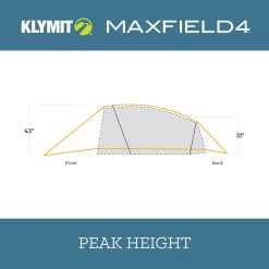 Klymit Maxfield Tent -Outdoor Camping Sales Klymit Maxfield4 09M4OR01D PeakHeight 2000x2000 7eb34127 8070 4d5b bf02 2bf129afeee8
