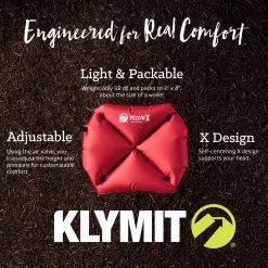 Klymit Pillow X 9 Klymit Pillow X -Outdoor Camping Sales Klymit PillowX 12PXRD01C Callouts 2000x2000 055211ab ed78 47ea 9ecb 337f4d6ad335
