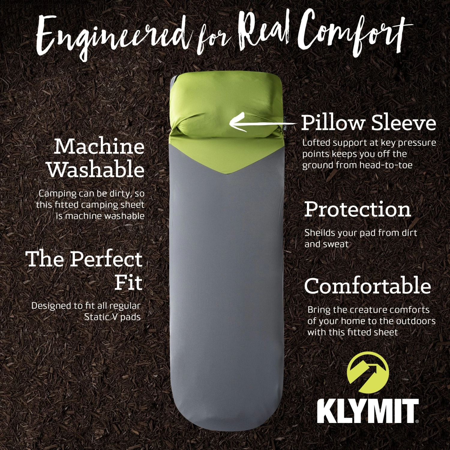 Klymit Quilted V Sheet Sleeping Pad Cover 3 Klymit Quilted V Sheet Sleeping Pad Cover - Image 3