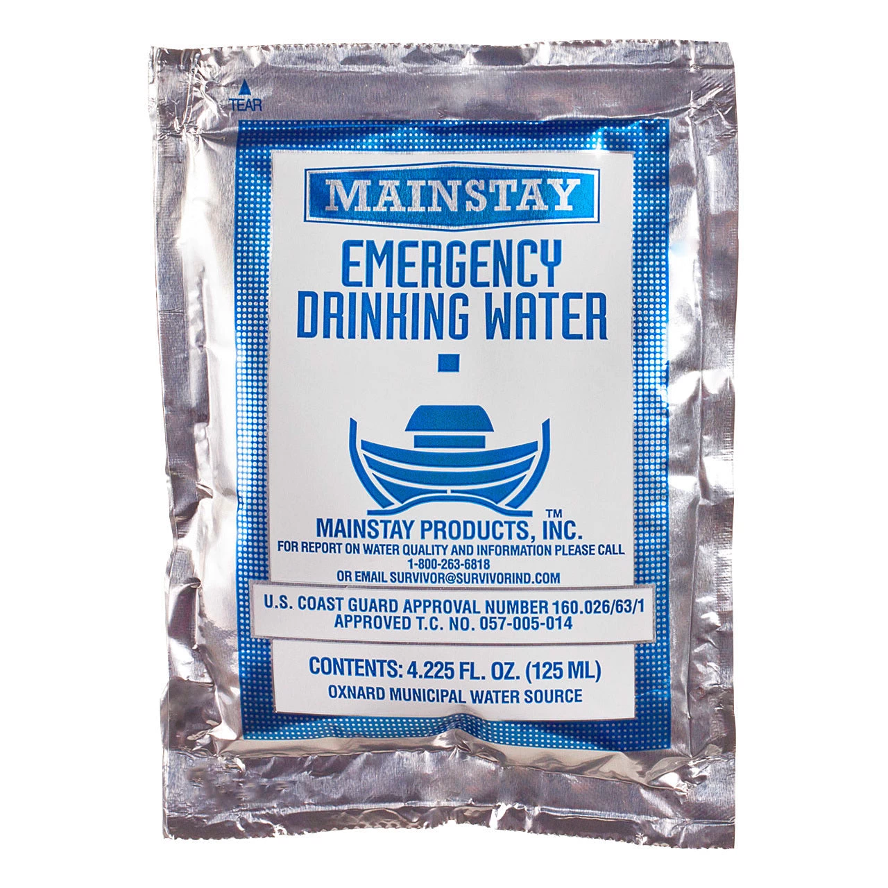 Mainstay Emergency Drinking Water - 125 ML Packet (Case Of 60) 2 Mainstay Emergency Drinking Water - 125 ML Packet (Case Of 60) - Image 2
