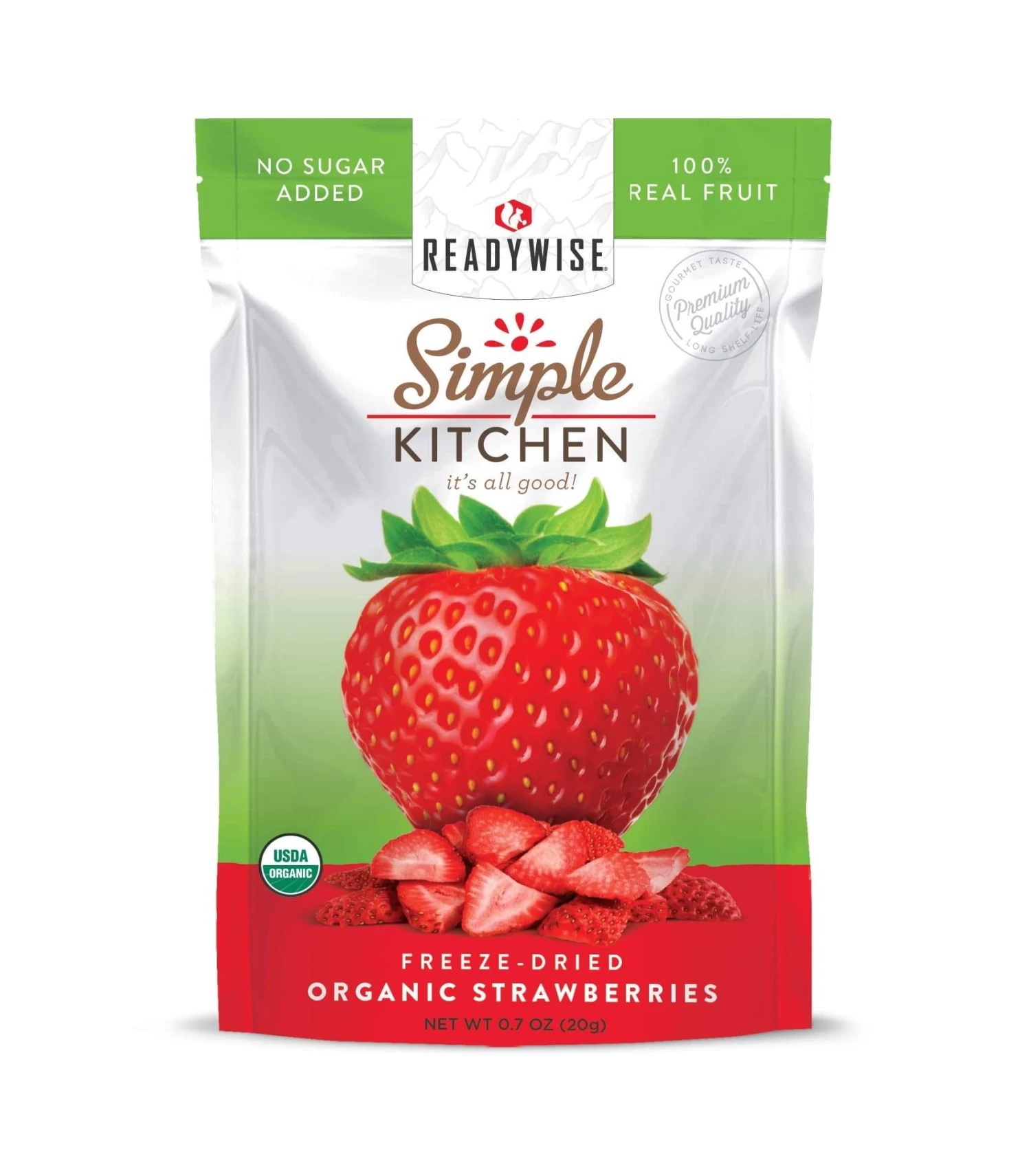 Simple Kitchen Organic Freeze-Dried Strawberries - 6 Pack 2 Simple Kitchen Organic Freeze-Dried Strawberries - 6 Pack - Image 2