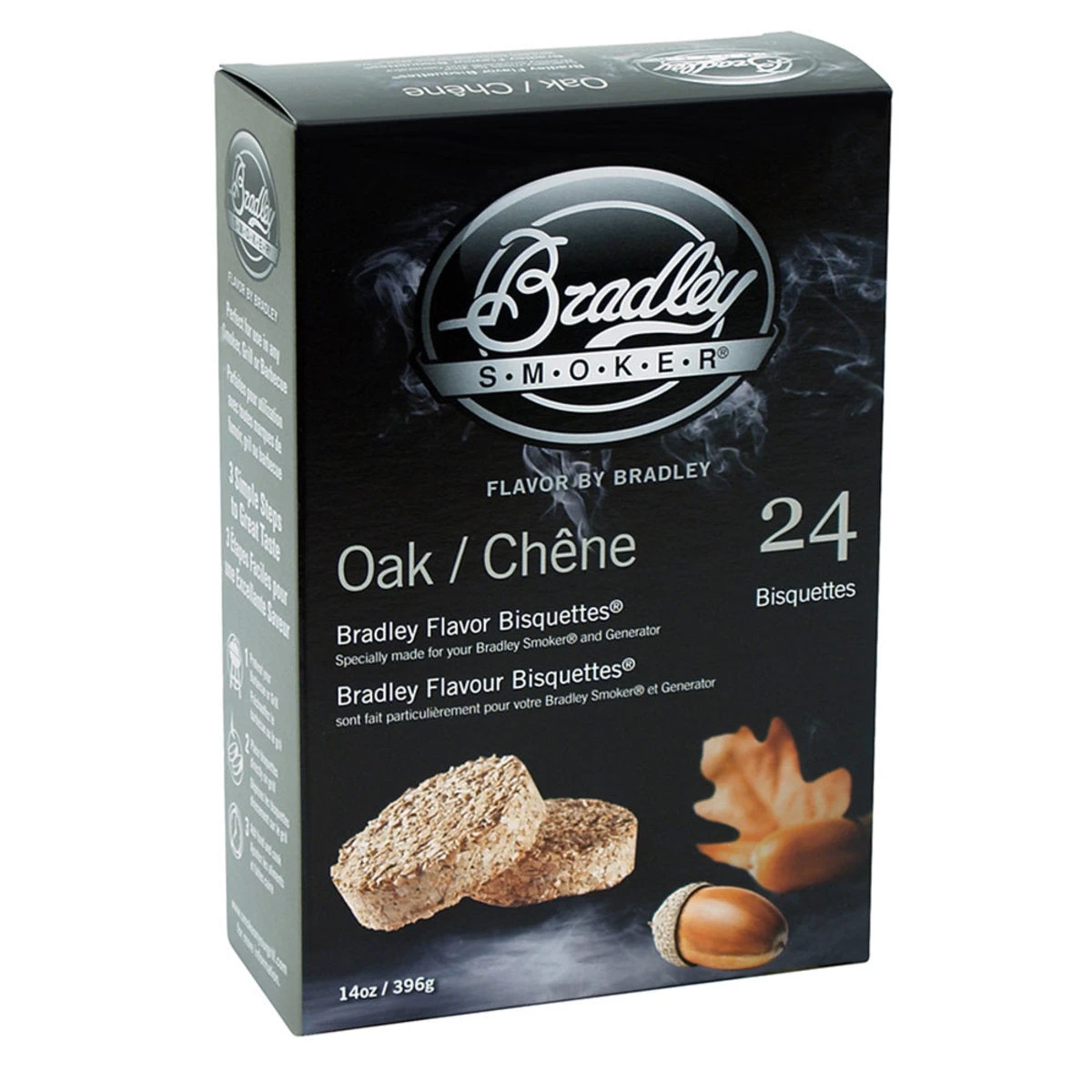 Bradley Smoker Oak Wood Bisquettes - 24 Pack 1 Bradley Smoker Oak Wood Bisquettes - 24 Pack