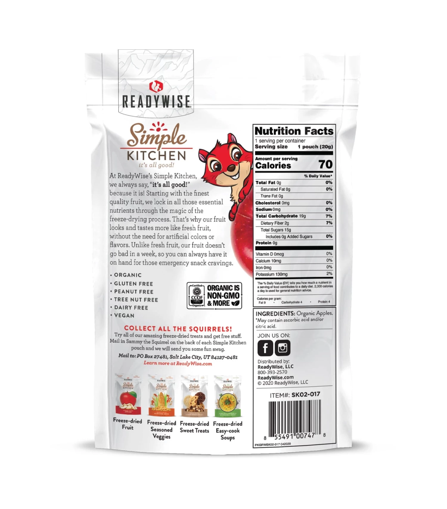 Simple Kitchen Organic Freeze-Dried Apples - 6 Pack 3 Simple Kitchen Organic Freeze-Dried Apples - 6 Pack - Image 3