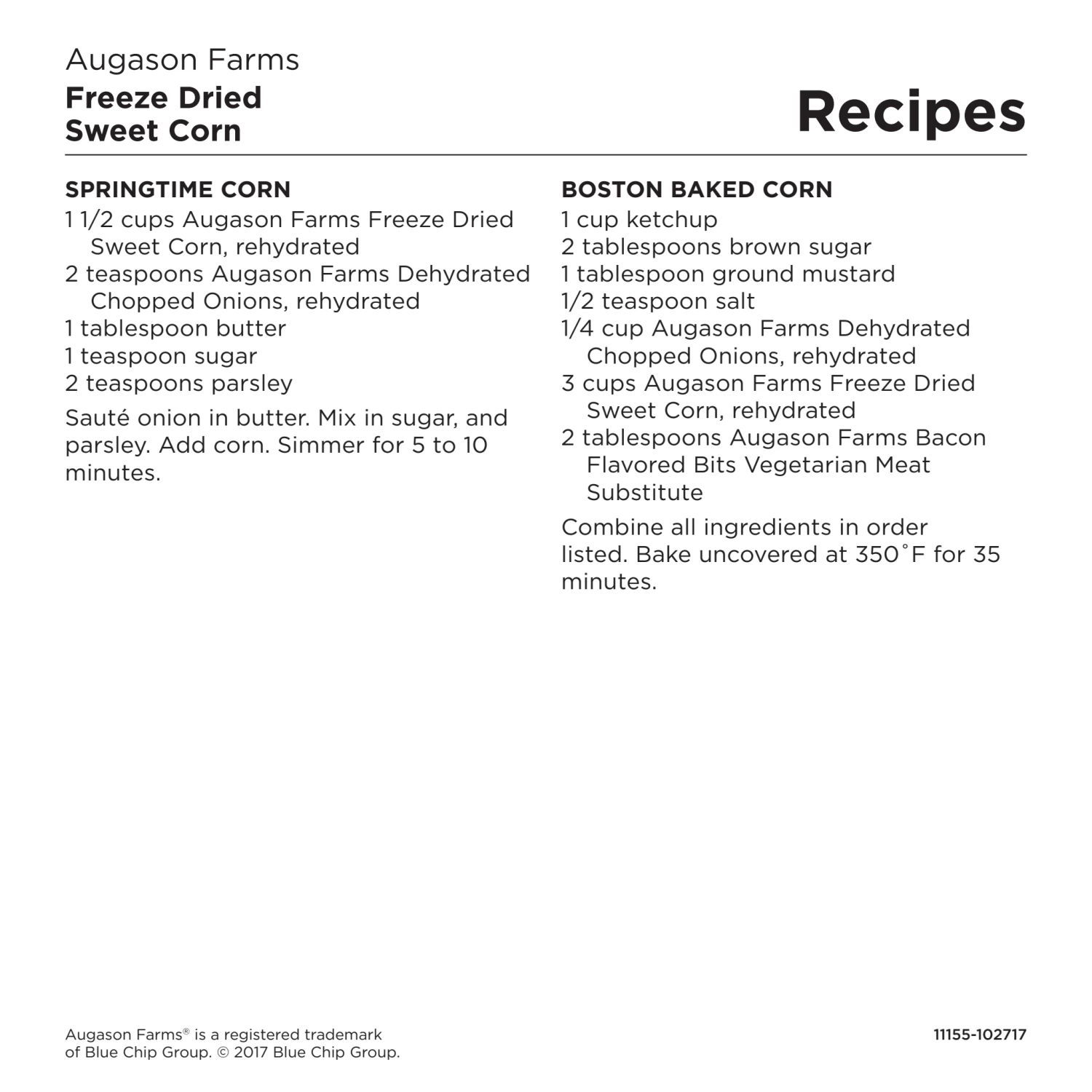 Augason Farms Freeze Dried Sweet Corn #10 Can 9 Augason Farms Freeze Dried Sweet Corn #10 Can - Image 9