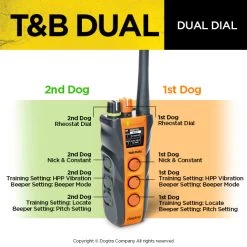 Dogtra T&B Dual 1-Dog Training And Beeper System 12 Dogtra T&B Dual 1-Dog Training And Beeper System -Outdoor Camping Sales PRODUCT IMG833MAR