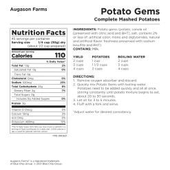 Augason Farms Potato Gems Mashed Potatoes #10 Can 15 Augason Farms Potato Gems Mashed Potatoes #10 Can -Outdoor Camping Sales PZZFZfXg Good2goco