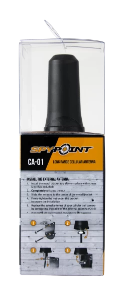Spypoint Long Range Cellular Antenna -Outdoor Camping Sales Packaging CA 01 SideEN