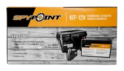 Spypoint 12V Battery, Charger & Housing Kit -Outdoor Camping Sales Packaging KIT 12V Front EN