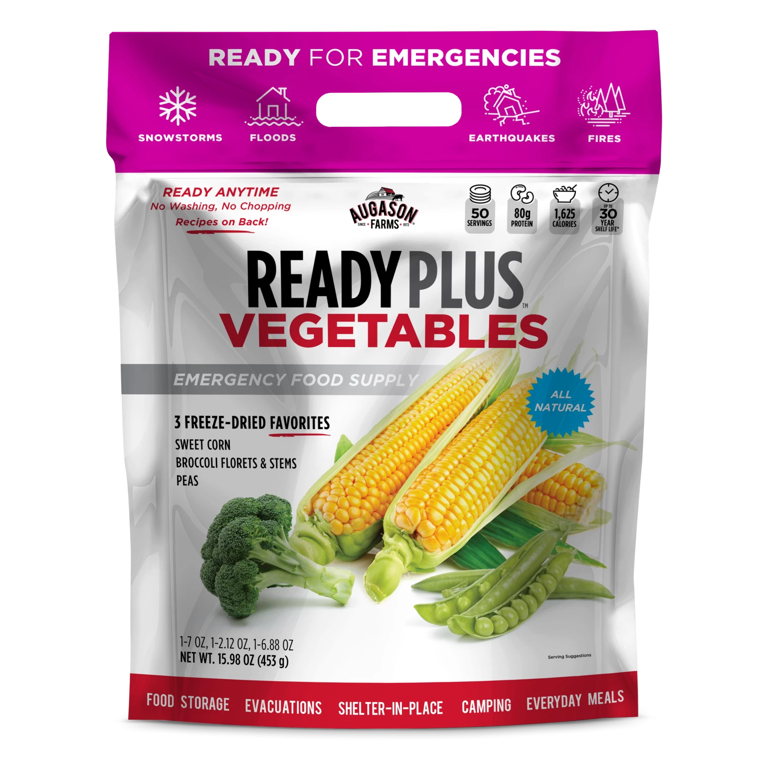 Augason Farms Vegetable Variety Pouch (Single) 1 Augason Farms Vegetable Variety Pouch (Single)