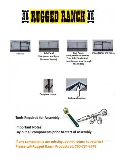 OverEZ Regular 8' Chicken Run -Outdoor Camping Sales RR Run 1 7x8x4 Instructions 2.jpg Good2goco