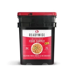 ReadyWise Gluten Free Grab And Go Emergency Food Bucket - 84 Servings