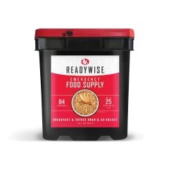 ReadyWise Breakfast & Entree Grab & Go Bucket- 84 Servings