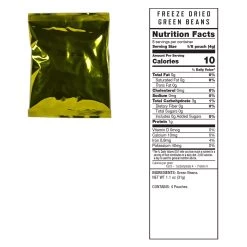 ReadyWise Emergency Freeze Dried Vegetable Variety - 120 Serving -Outdoor Camping Sales RW green beans 2000x e06b1bb7 12d4 4ea1 8b6d 1b005c632277