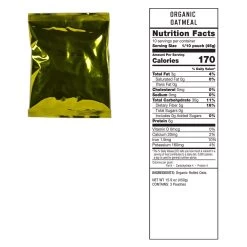 ReadyWise Organic Bucket - 90 Servings -Outdoor Camping Sales RW organic oatmeal 2000x 07db099c 2242 4355 9629 473c0c47dcc8