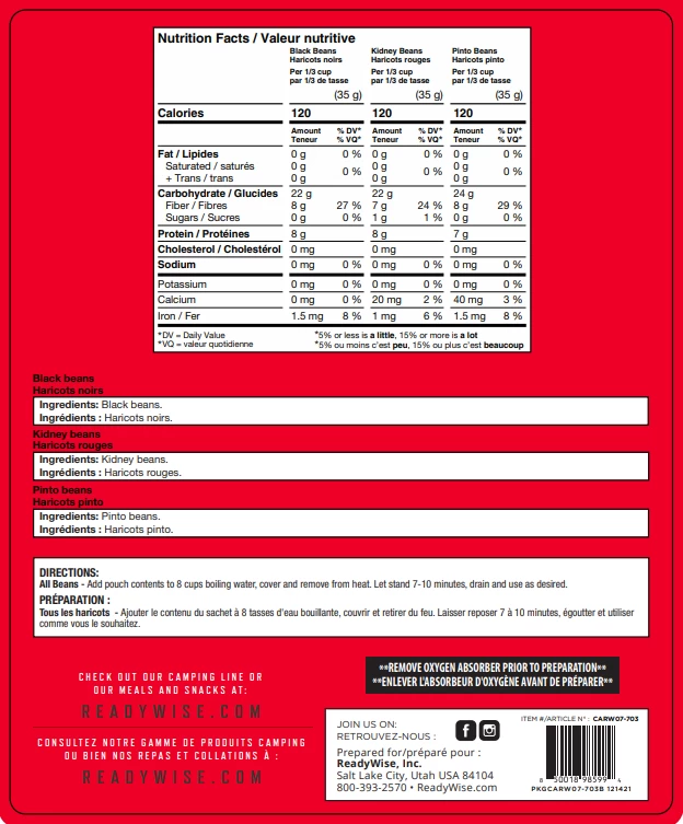ReadyWise 110 Serving Protein Bucket 4 ReadyWise 110 Serving Protein Bucket - Image 4