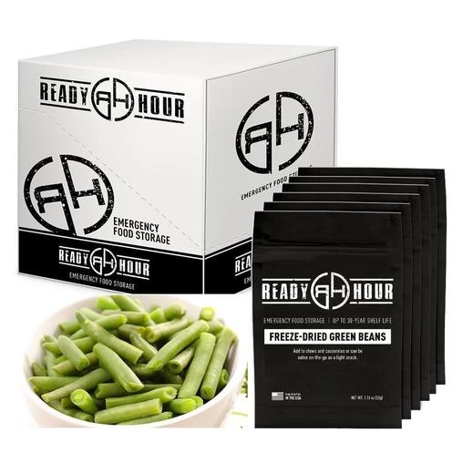Ready Hour Freeze-Dried Green Beans Case 1 Ready Hour Freeze-Dried Green Beans Case