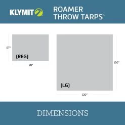 Klymit Roamer Throw Tarp - 3000mm Waterproof Coating -Outdoor Camping Sales RoamerTarps Footprints REG LG 2000x2000 v2