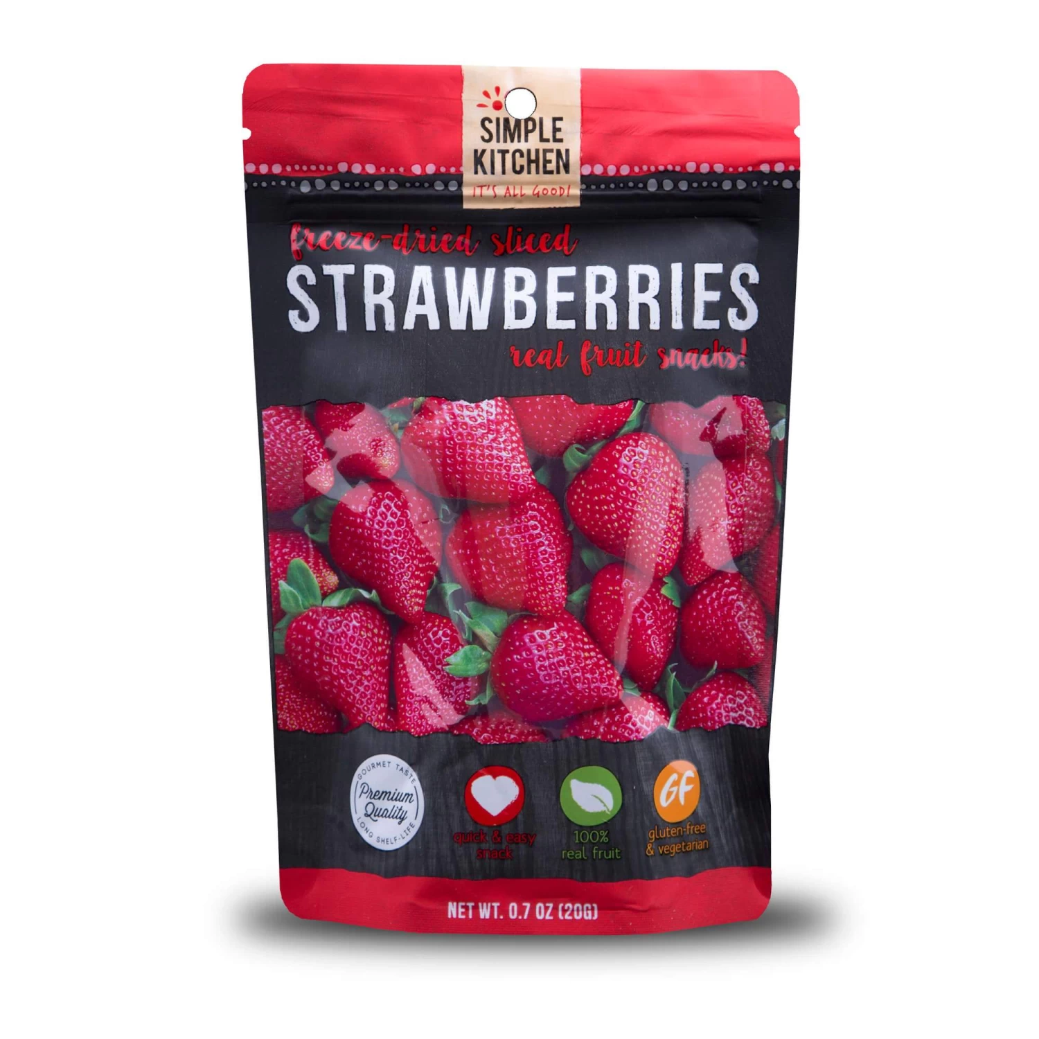 Simple Kitchen Freeze-Dried Strawberries - 6 Pack 2 Simple Kitchen Freeze-Dried Strawberries - 6 Pack - Image 2