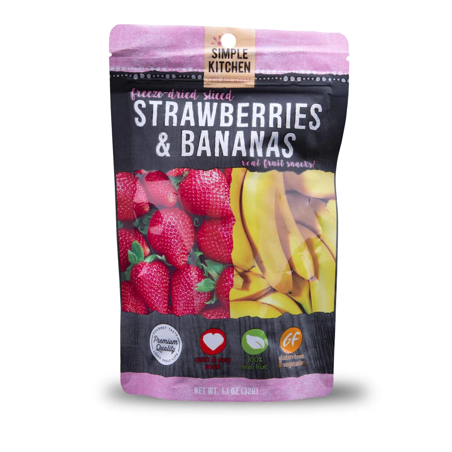 Simple Kitchen Freeze-Dried Strawberries & Bananas - 6 Pack 2 Simple Kitchen Freeze-Dried Strawberries & Bananas - 6 Pack - Image 2