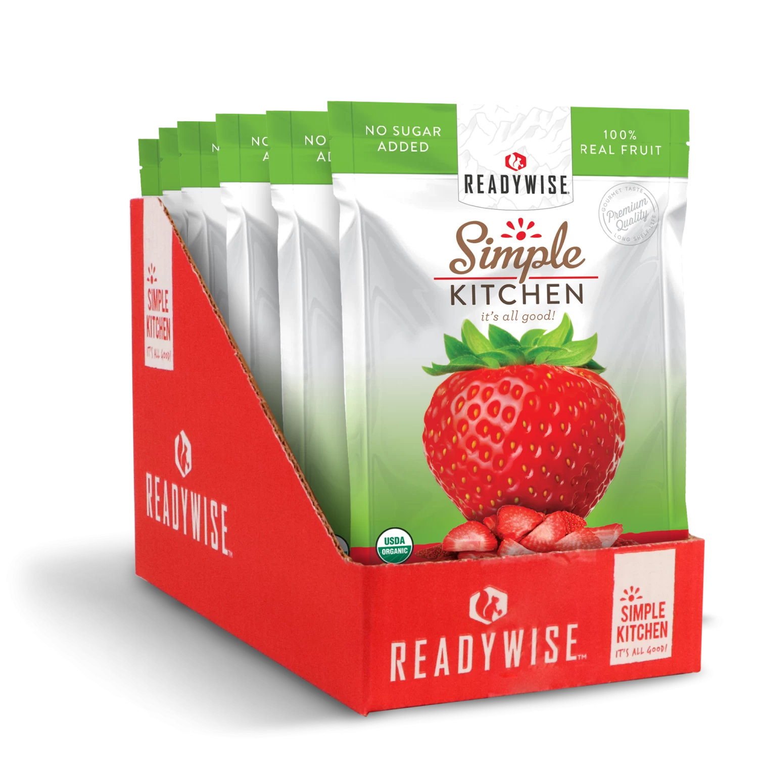 Simple Kitchen Organic Freeze-Dried Strawberries - 6 Pack 1 Simple Kitchen Organic Freeze-Dried Strawberries - 6 Pack