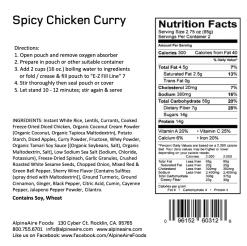 AlpineAire Spicy Chicken Curry -Outdoor Camping Sales ScreenShot2021 08 03at6.41.39PM