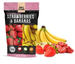Simple Kitchen Freeze-Dried Strawberries & Bananas - 6 Pack