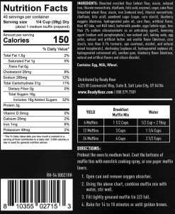 Ready Hour Breakfast Muffins #10 Can -Outdoor Camping Sales Screenshot 2020 11 19ReadyHourBreakfastMuffins 40servings