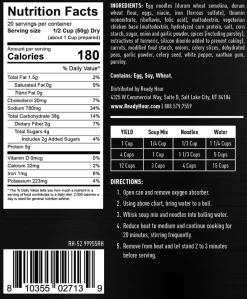 Ready Hour Chicken Flavored Noodle Soup #10 Can 7 Ready Hour Chicken Flavored Noodle Soup #10 Can -Outdoor Camping Sales Screenshot 2020 11 19ReadyHourChickenFlavoredNoodleSoup 20servings