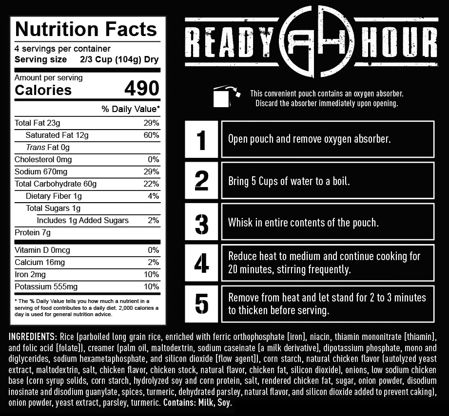 Ready Hour Gluten Free Food Kit 120 Serving 19 Ready Hour Gluten Free Food Kit 120 Serving - Image 19