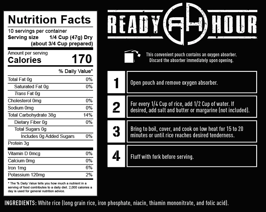 Ready Hour Long Grain White Rice Case Pack 3 Ready Hour Long Grain White Rice Case Pack - Image 3