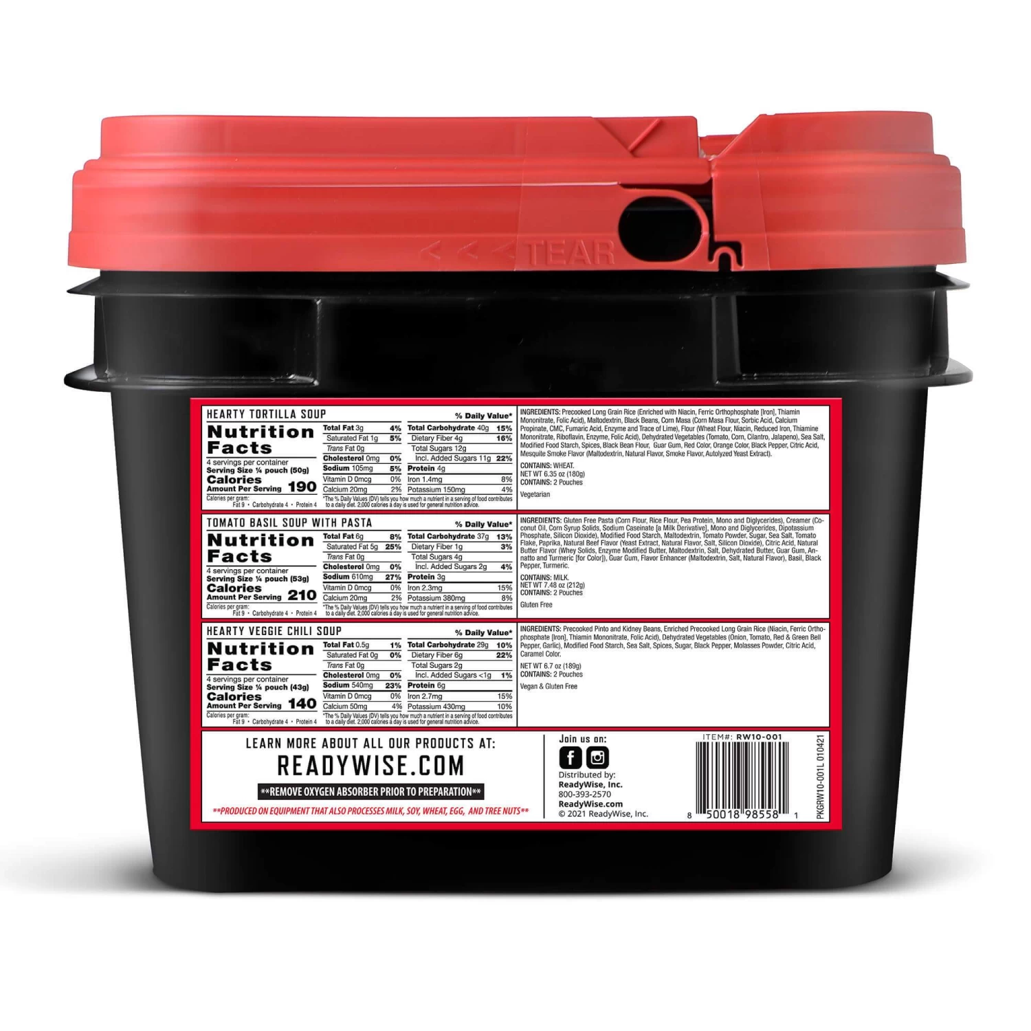 ReadyWise Emergency Soup Bucket - 48 Servings 3 ReadyWise Emergency Soup Bucket - 48 Servings - Image 3