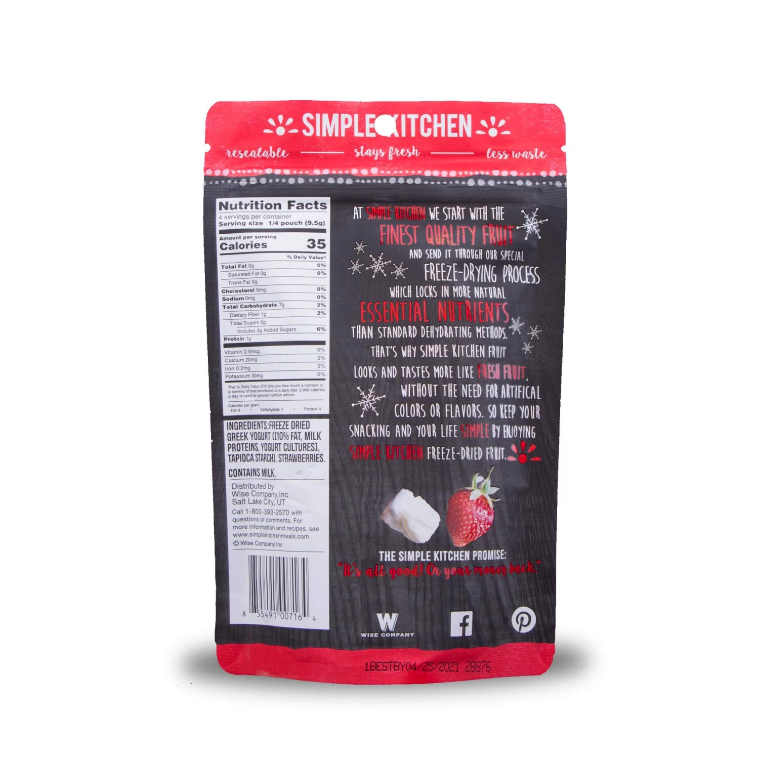 Simple Kitchen Freeze-Dried Strawberries & Yogurt - 6 Pack 2 Simple Kitchen Freeze-Dried Strawberries & Yogurt - 6 Pack - Image 2