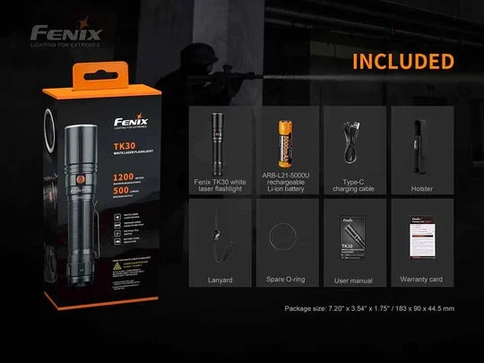 Fenix TK30 White Laser Flashlight 4 Fenix TK30 White Laser Flashlight - Image 4