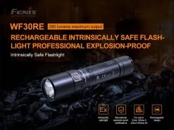 Fenix WF30RE 280 Lumens Intrinsically Safe Flashlight 21 Fenix WF30RE 280 Lumens Intrinsically Safe Flashlight -Outdoor Camping Sales WF30RE E 01
