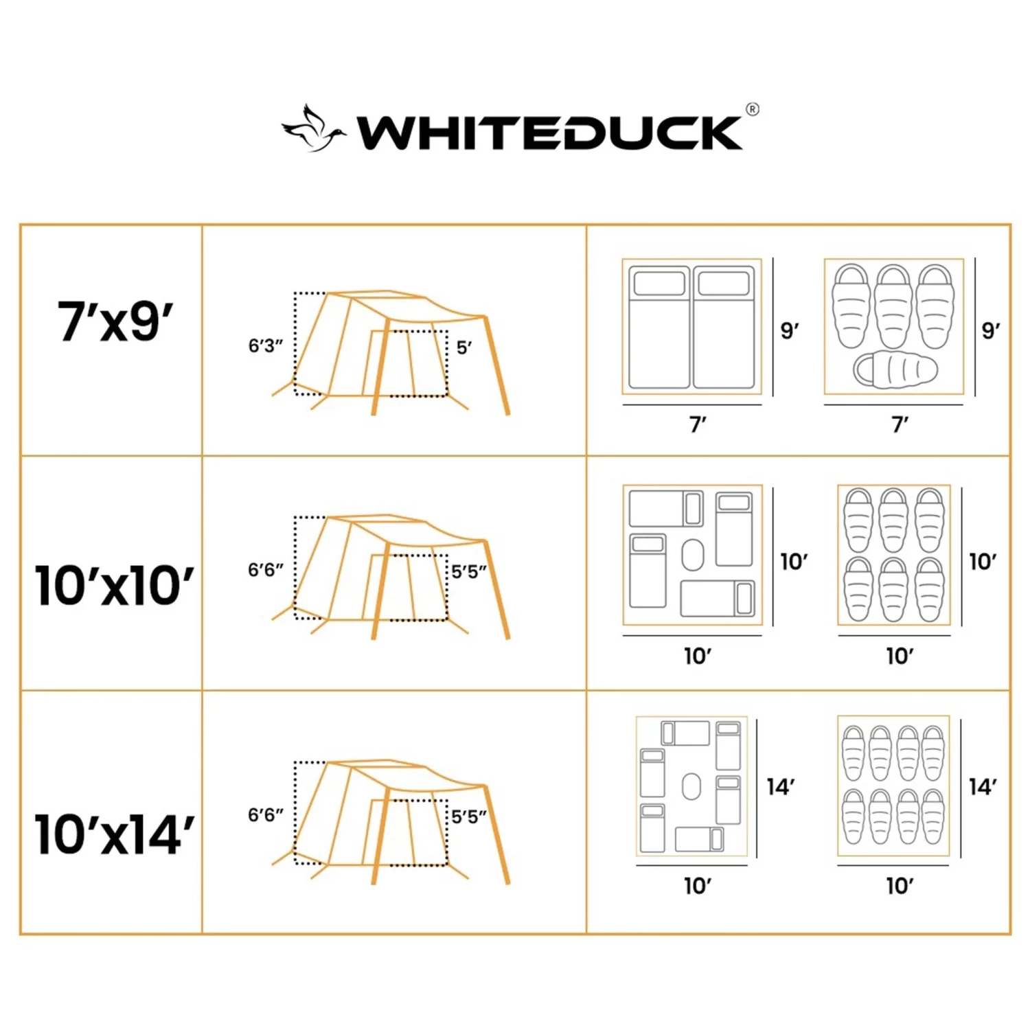 White Duck Prota Canvas Tent - 10ft X 14ft 10 White Duck Prota Canvas Tent - 10ft X 14ft - Image 10