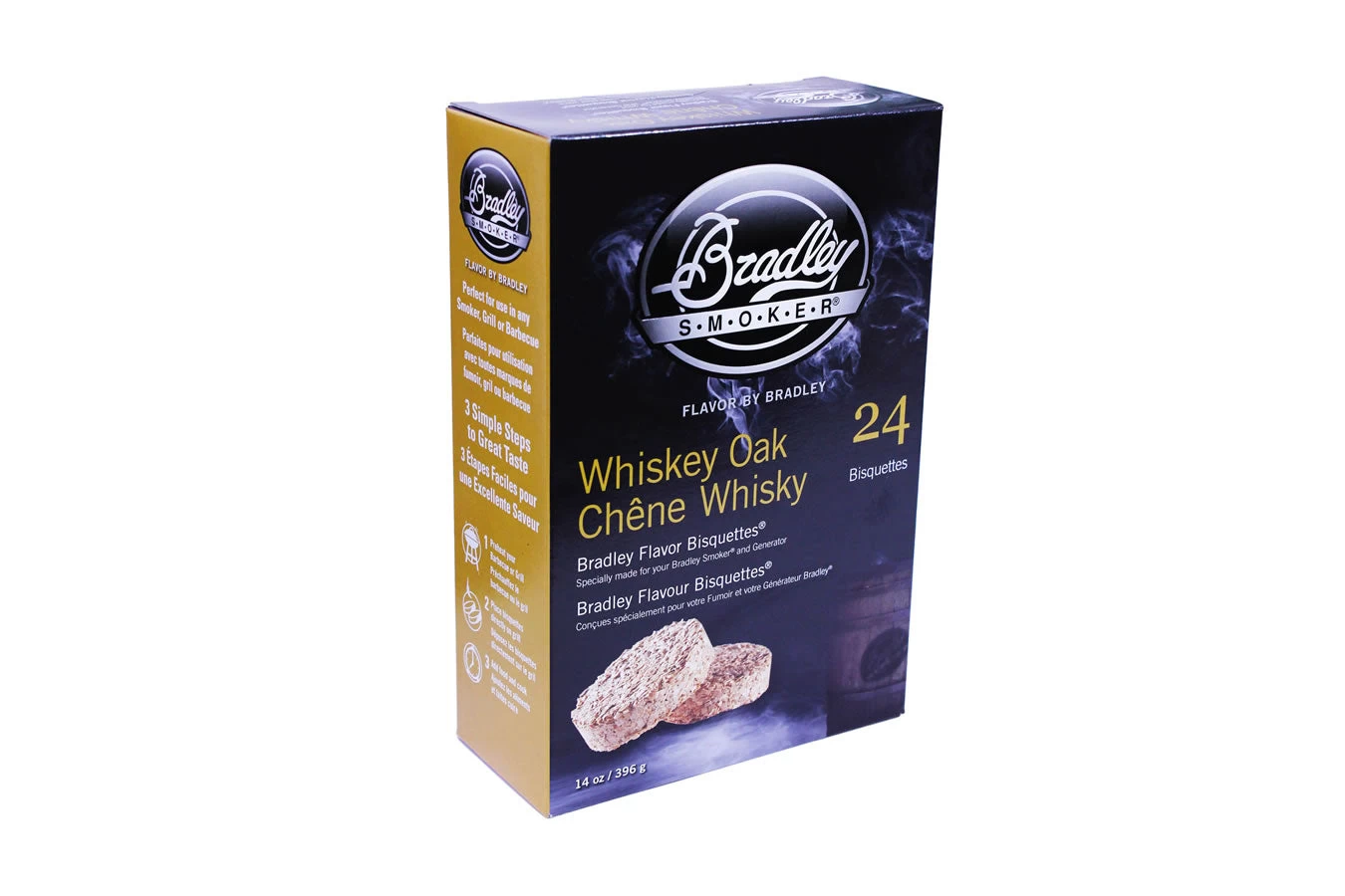 Bradley Smoker Whiskey Oak Wood Bisquettes - 24 Pack 1 Bradley Smoker Whiskey Oak Wood Bisquettes - 24 Pack