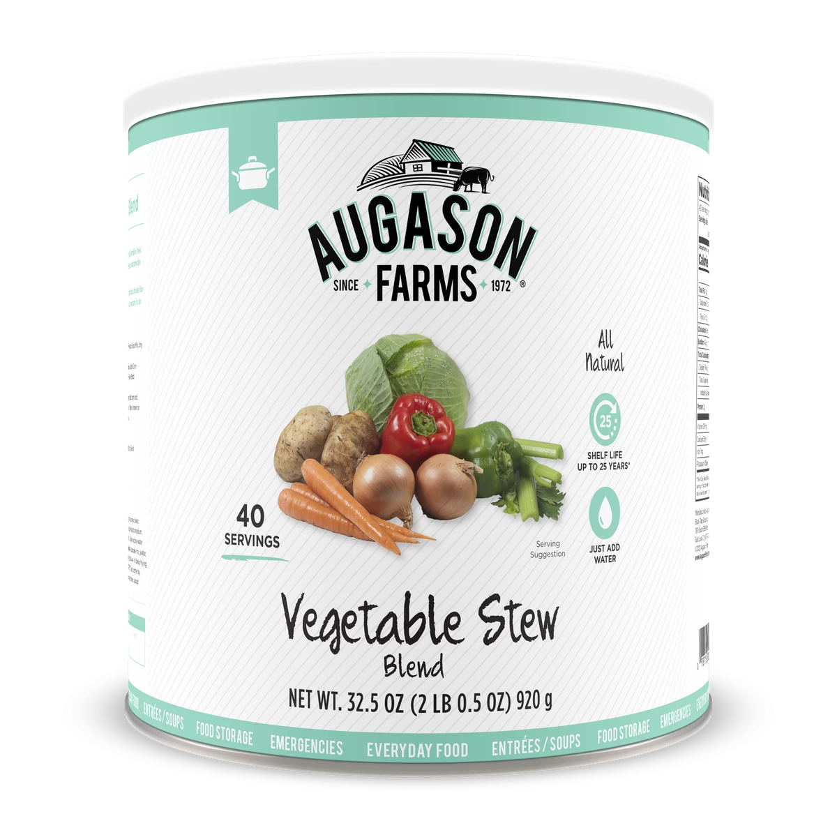 Augason Farms Vegetable Stew Blend #10 Can 1 Augason Farms Vegetable Stew Blend #10 Can