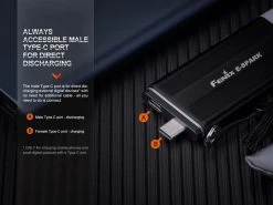 Fenix E-Spark Keychain Flashlight And Emergency Power Bank -Outdoor Camping Sales fenix e spark keychain flashlight7.jpg Good2goco