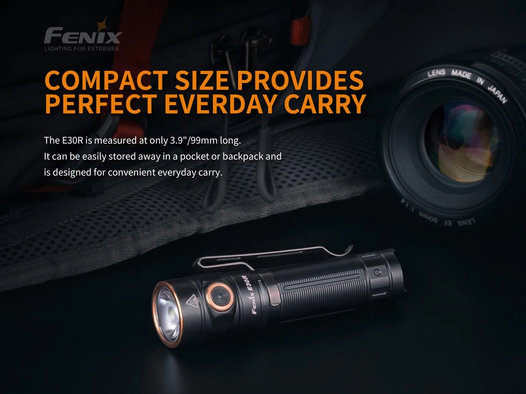 Fenix E30R 1600 Lumens Extreme Output Compact Rechargeable Flashlight 7 Fenix E30R 1600 Lumens Extreme Output Compact Rechargeable Flashlight - Image 7