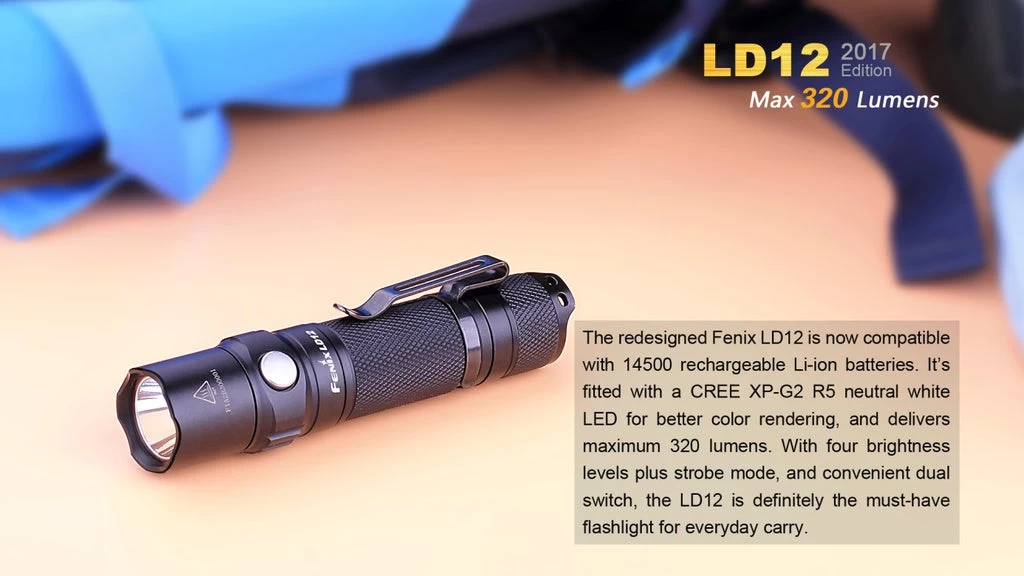 Fenix LD12 320 Lumens EDC Pocket Flashlight 15 Fenix LD12 320 Lumens EDC Pocket Flashlight - Image 15