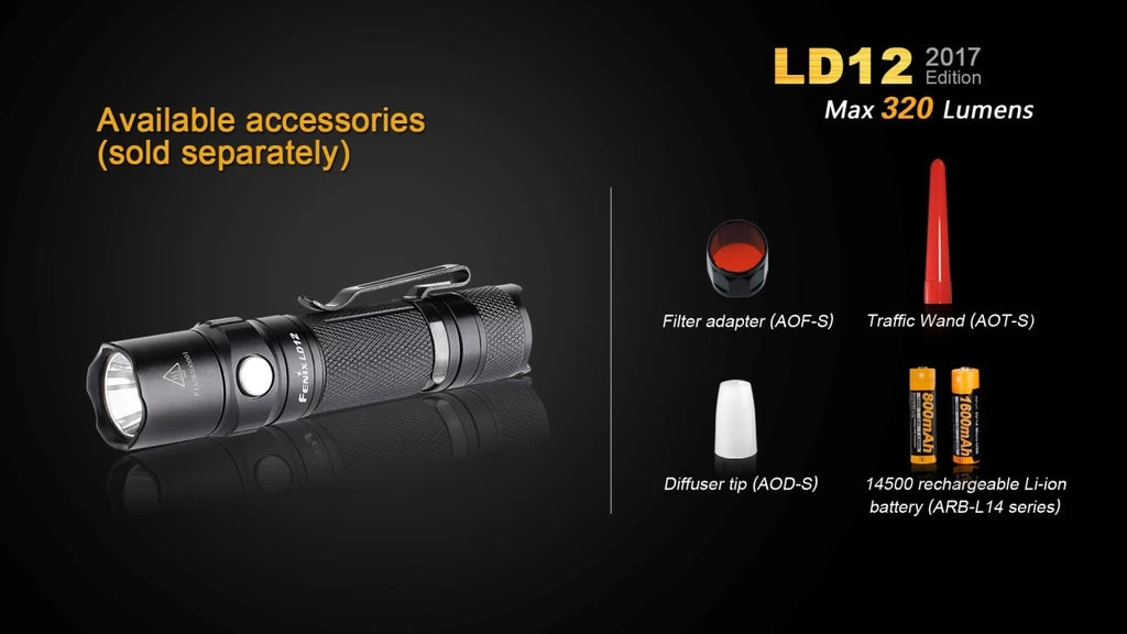 Fenix LD12 320 Lumens EDC Pocket Flashlight 5 Fenix LD12 320 Lumens EDC Pocket Flashlight - Image 5
