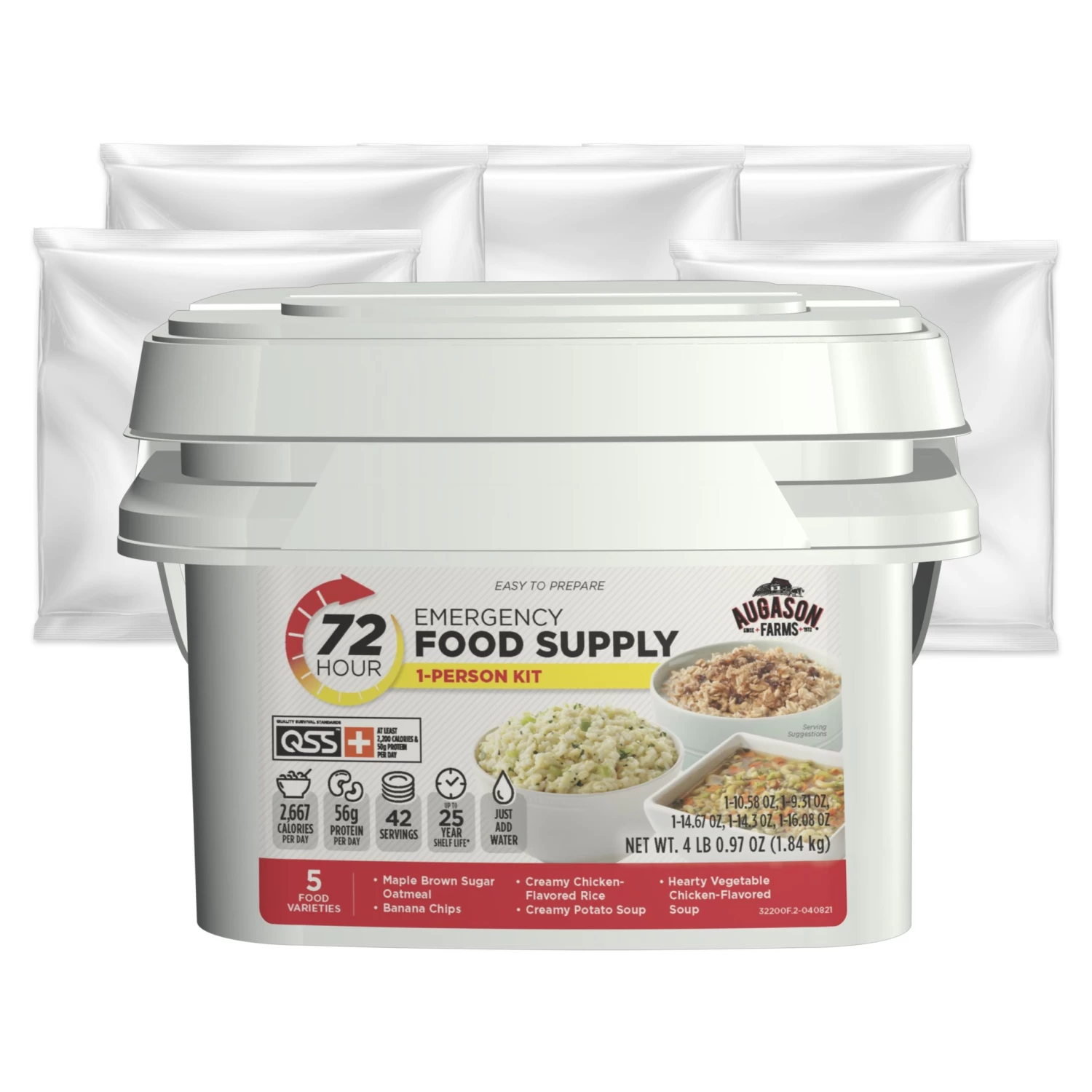Augason Farms 72-Hour 1-Person Emergency Food Pail 5 Augason Farms 72-Hour 1-Person Emergency Food Pail - Image 5