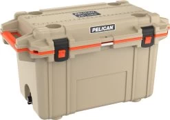Pelican Elite Cooler, 70QT 20 Pelican Elite Cooler, 70QT -Outdoor Camping Sales pelican tan orange 70qt outdoor cooler