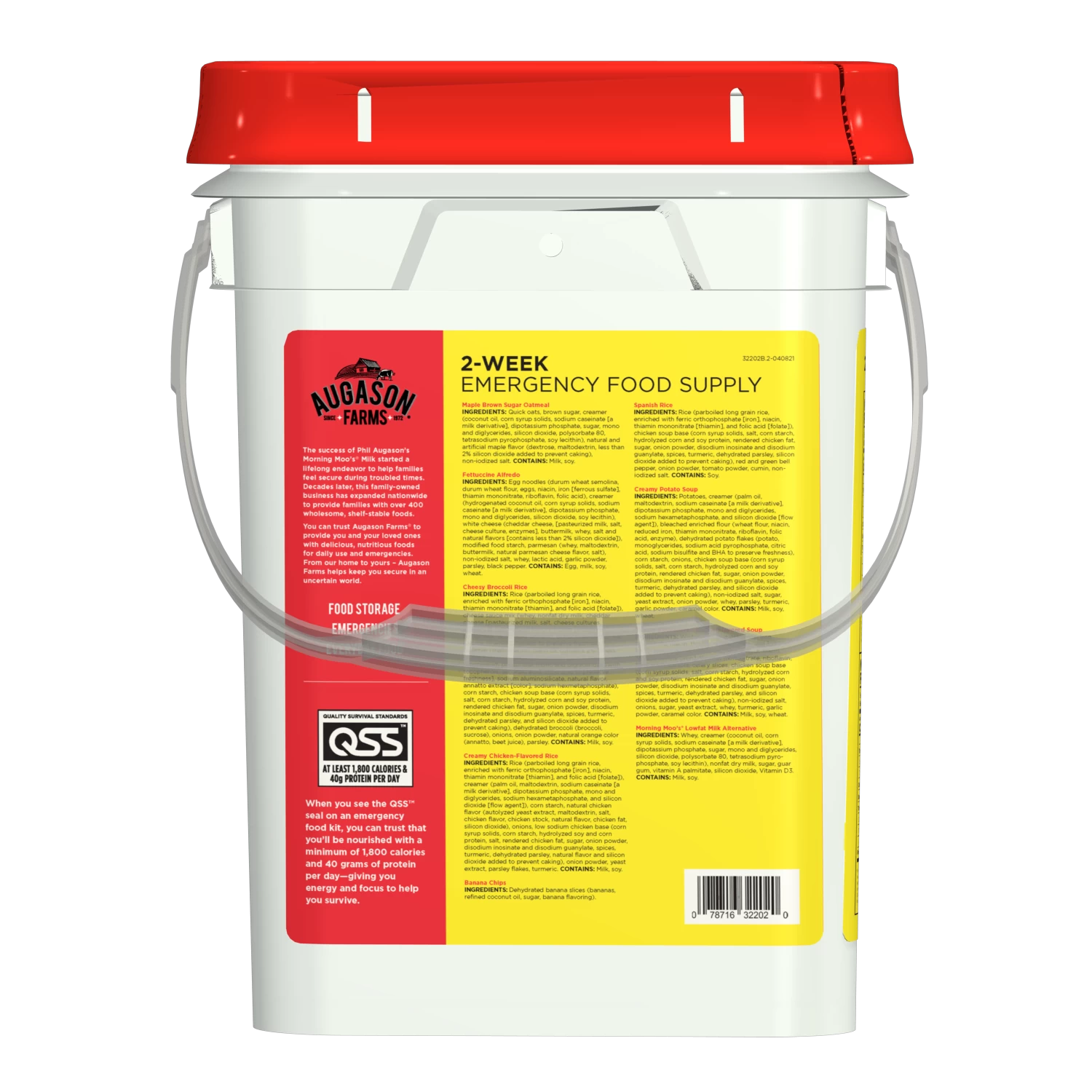 Augason Farms 2-Week 1-Person Emergency Food Pail 2 Augason Farms 2-Week 1-Person Emergency Food Pail - Image 2