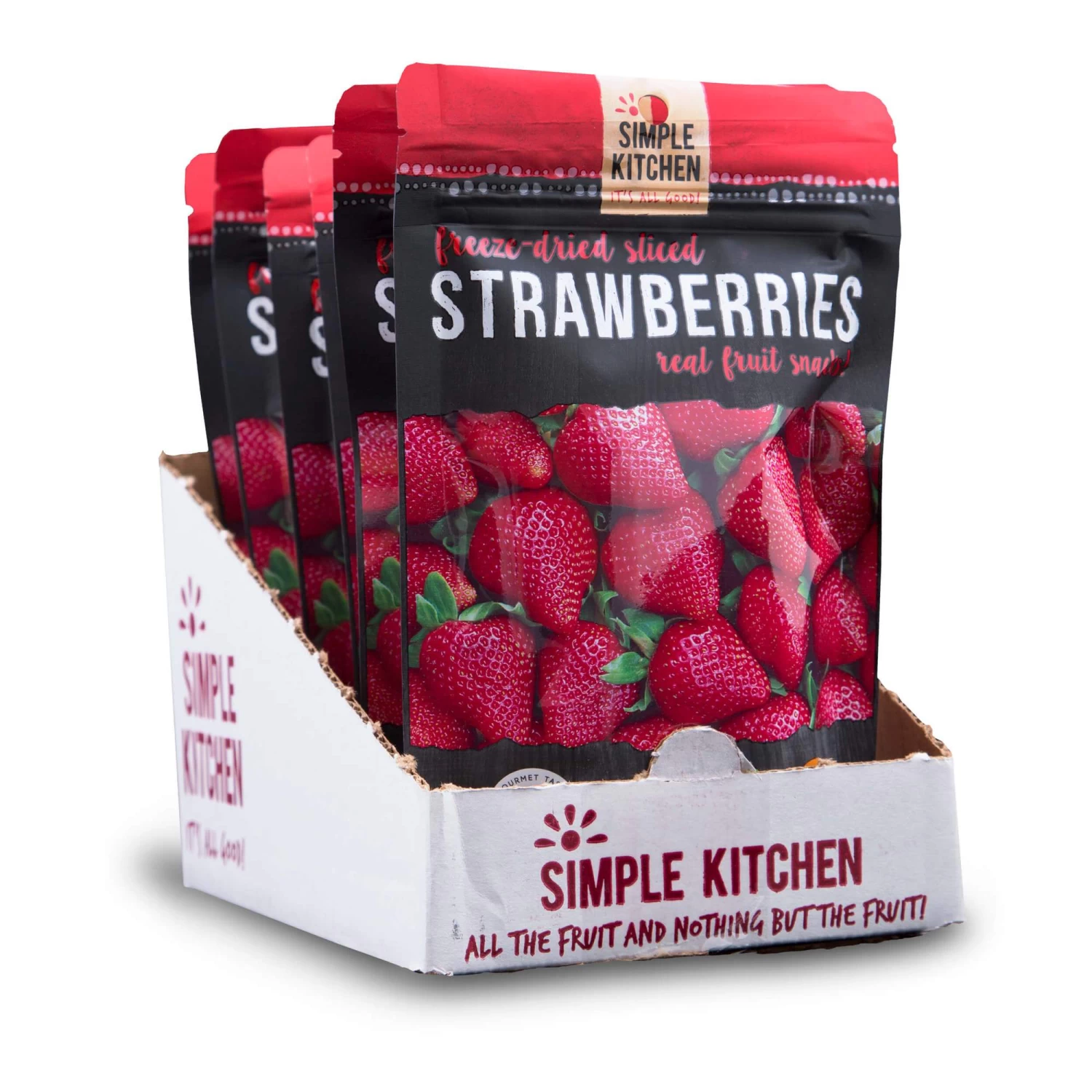 Simple Kitchen Freeze-Dried Strawberries - 6 Pack 4 Simple Kitchen Freeze-Dried Strawberries - 6 Pack - Image 4